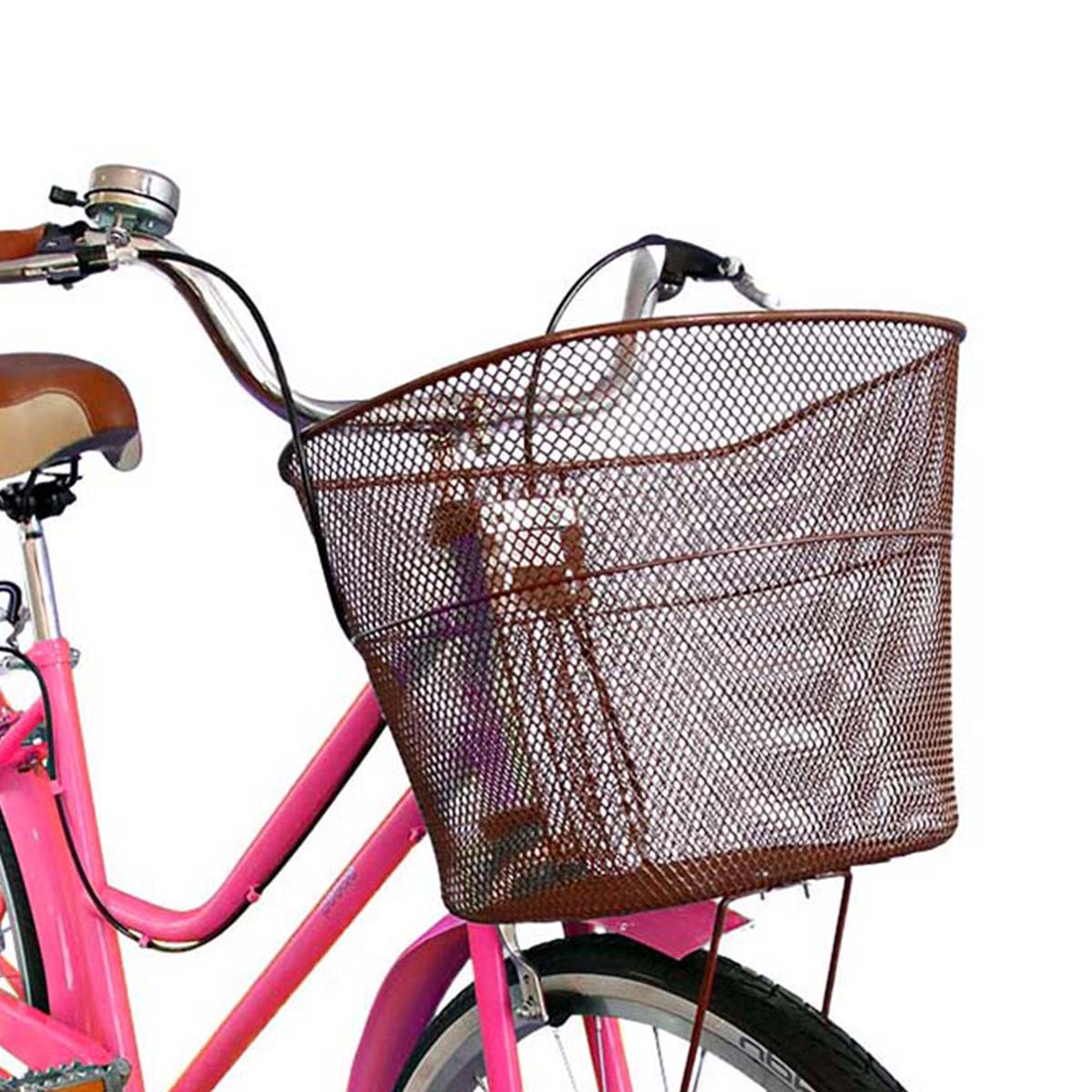 Bicicleta Rodado 26 Modelo Vintage Pedalé con Canasta para Mujer color fucsia