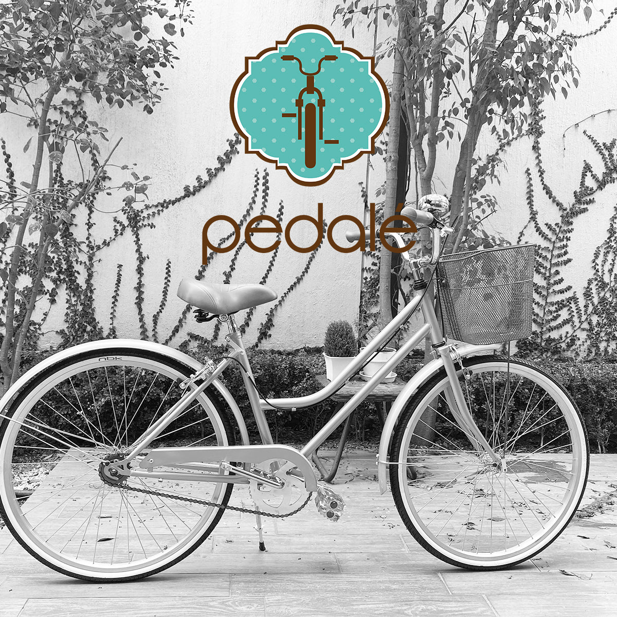Bicicleta Rodado 26 Modelo Vintage Pedalé con Canasta para Mujer color lila