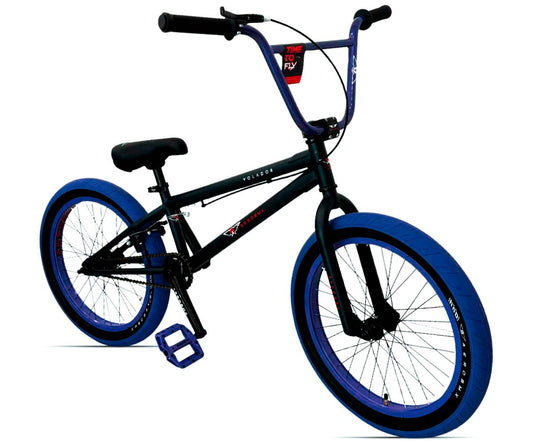 Bicicleta Bmx Aerobmx R20 Centro Mid Volador Pro Maza 14mm Pivotal Negro-azul