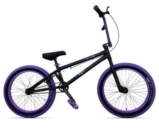 Bicicleta Bmx Aerobmx R20 Centro Mid Volador Pro Maza 14mm Pivotal Negro-morado