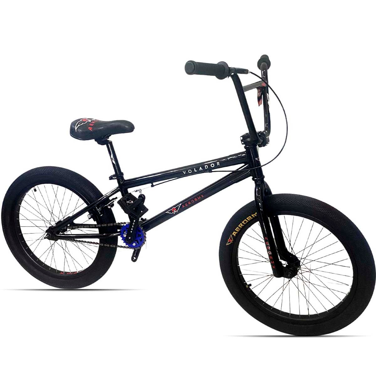 Bicicleta BMX Aerobmx Volador Centro Americano Rodado 20 color negro