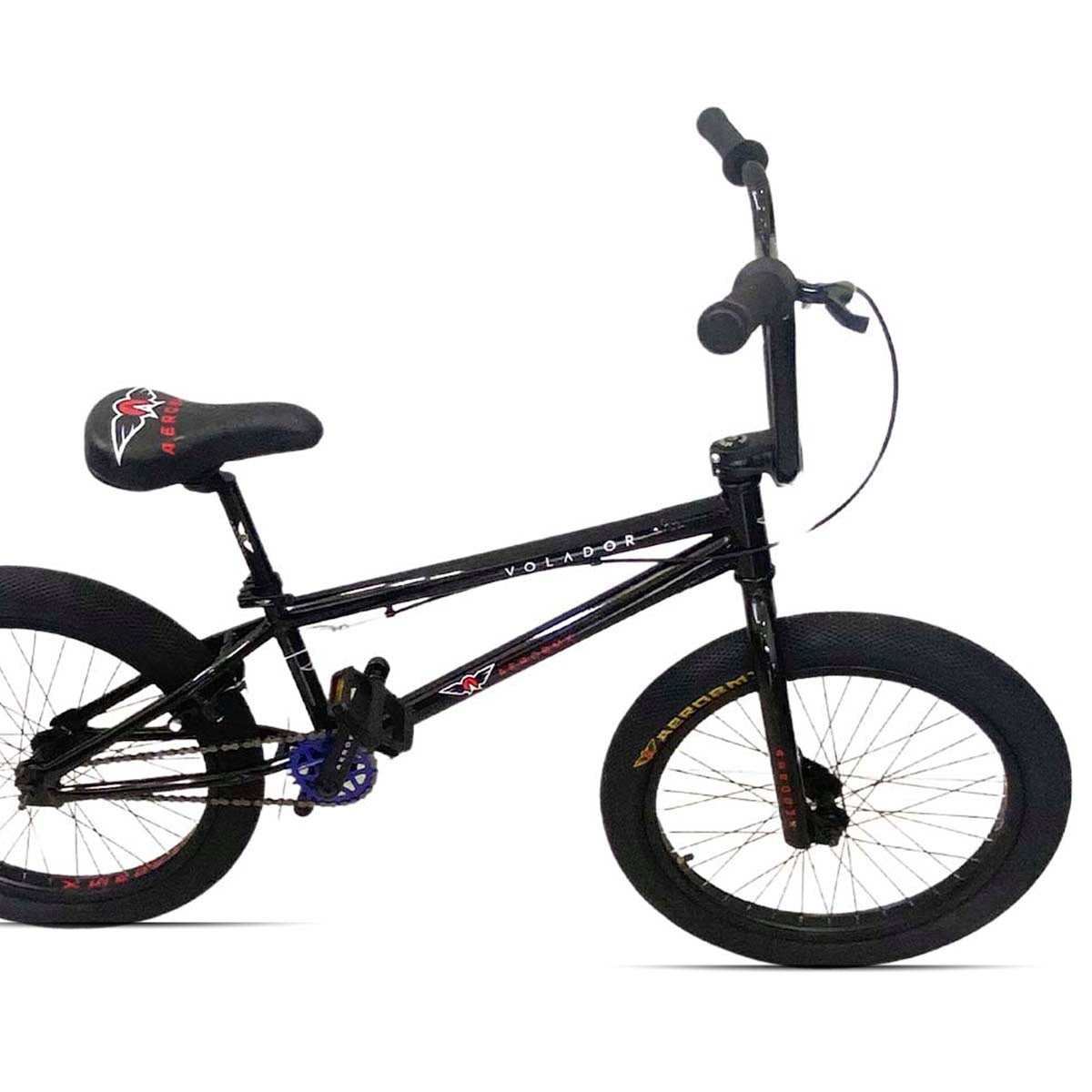 Bicicleta BMX Aerobmx Volador Centro Americano Rodado 20 color negro