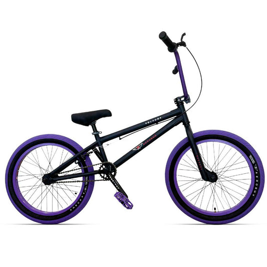 Bicicleta BMX Aerobmx Volador Centro Americano Rodado 20 bicolor negro-morado