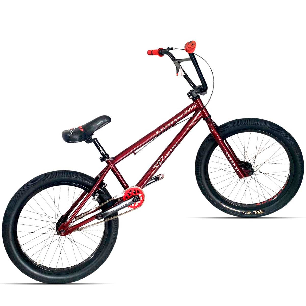 Bicicleta BMX Aerobmx Volador Centro Americano con cranks Rodado 20 color tinta