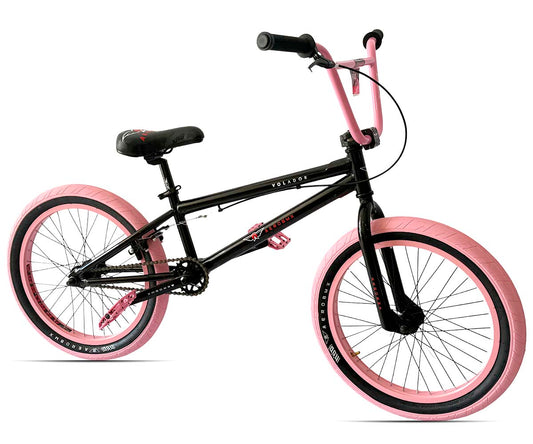 Bicicleta Bmx Aerobmx R20 Centro Mid Volador Pro Maza 14mm Negro-rosa