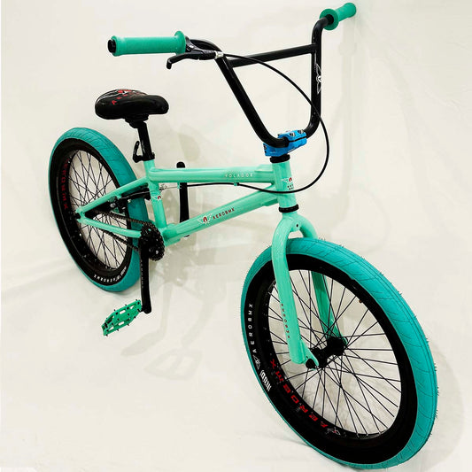 Bicicleta BMX Aerobmx Volador Centro Americano con cranks Rodado 20 color menta