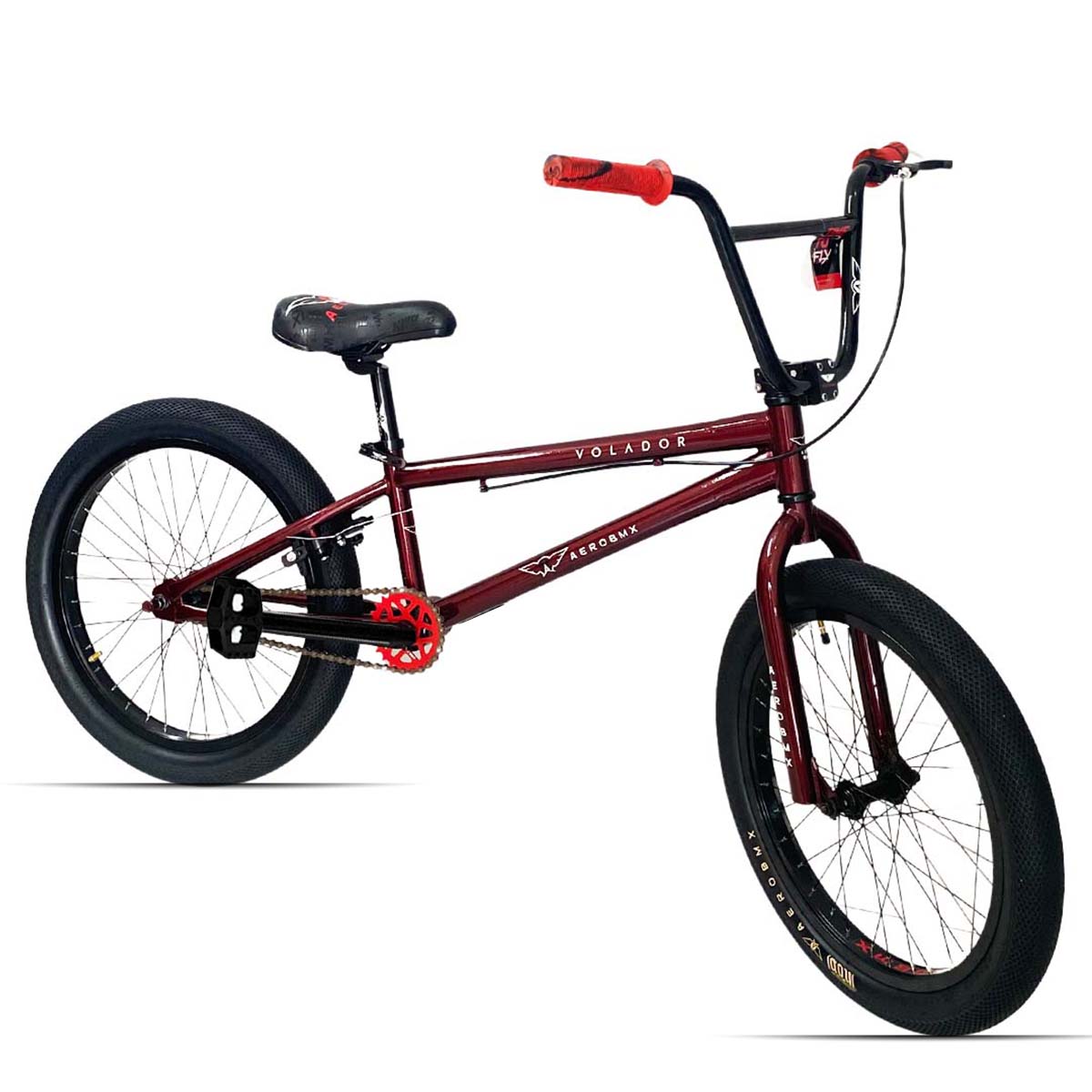 Bicicleta Bmx Aerobmx Volador Centro Americano Rodado 20 color tinto