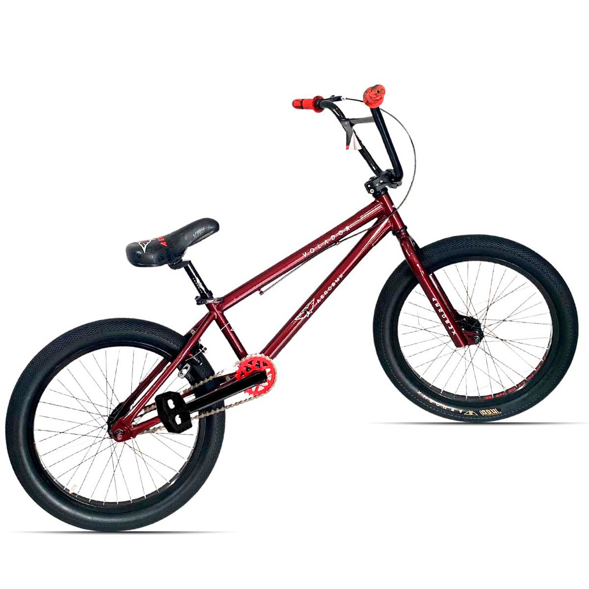 Bicicleta Bmx Aerobmx Volador Centro Americano Rodado 20 color tinto