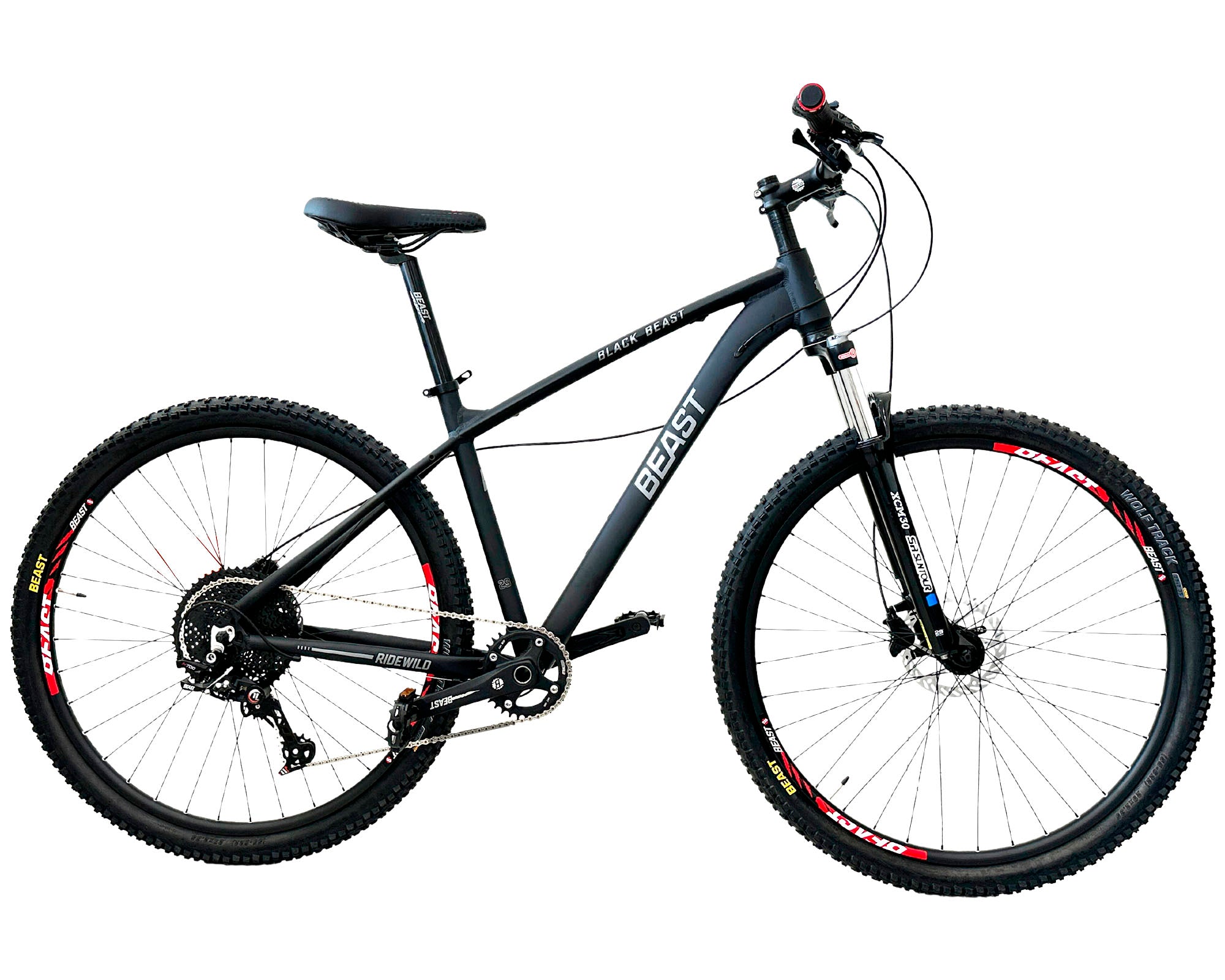 Bicicleta de monta a Beast Mtb R29 de aluminio Horquilla SrSuntour