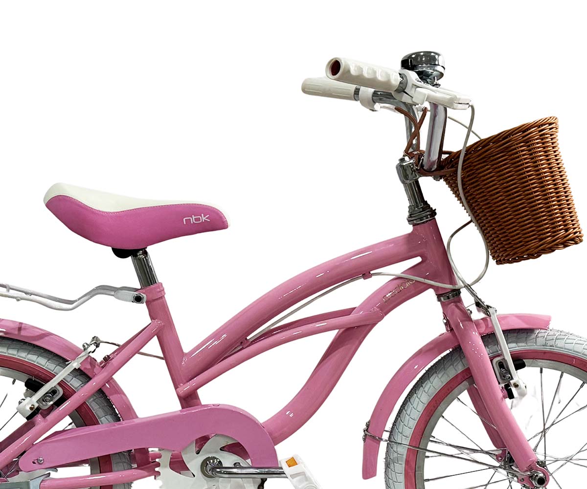 Bicicleta Infantil para Niña Rodado 16 Pedalé Classic Color Rosita con canasta