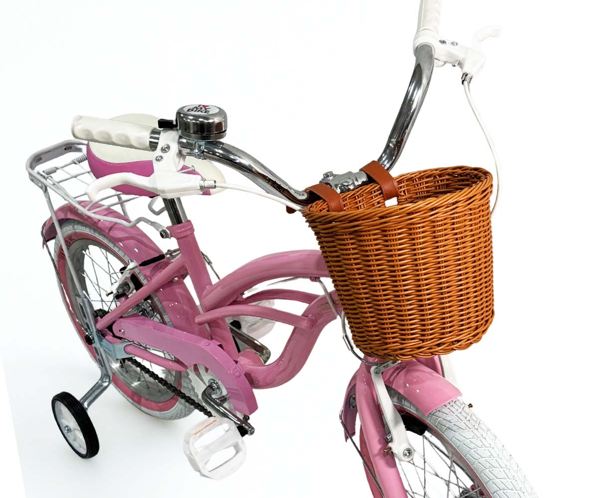 Bicicleta Infantil para Niña Rodado 16 Pedalé Classic Color Rosita con canasta