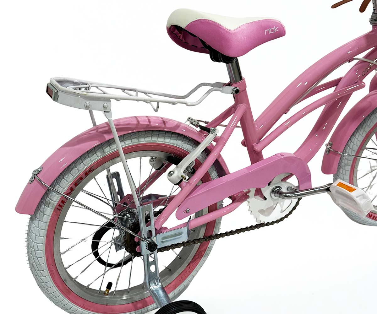 Bicicleta Infantil para Niña Rodado 16 Pedalé Classic Color Rosita con canasta
