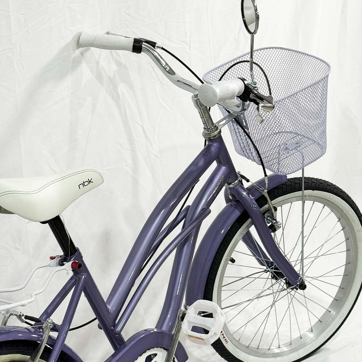Bicicleta Infantil para Niña Rodado 20 Pedalé Modelo Classic Color lila con canasta