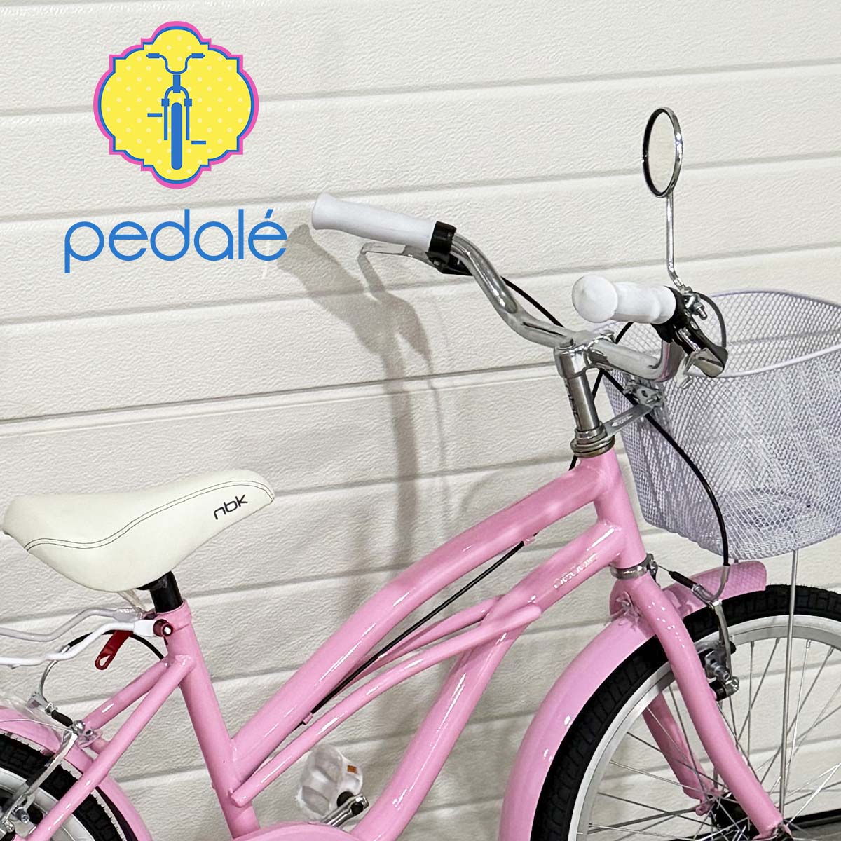 Bicicleta Infantil para Niña Rodado 20 Pedalé Modelo Classic Color Rosita con canasta