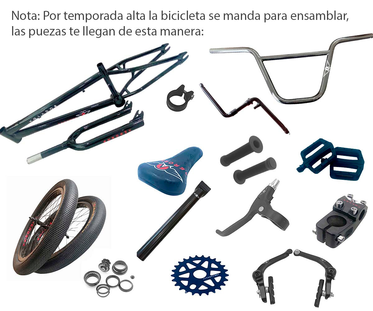 Bicicleta Bmx Aerobmx Volador Centro Americano Rodado 20 color menta