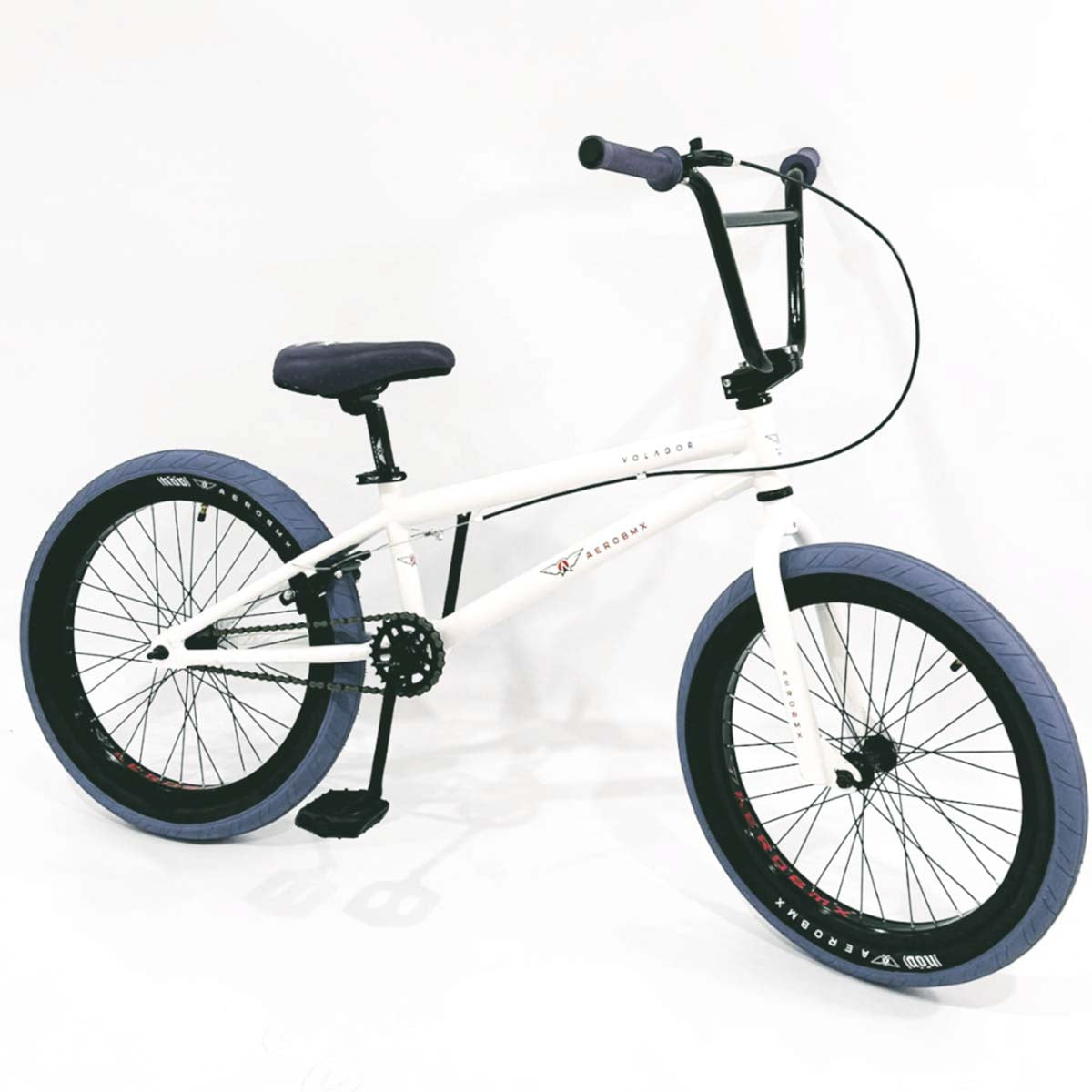 Bicicleta Bmx Aerobmx Volador Centro Americano Rodado 20 color blanco-gris
