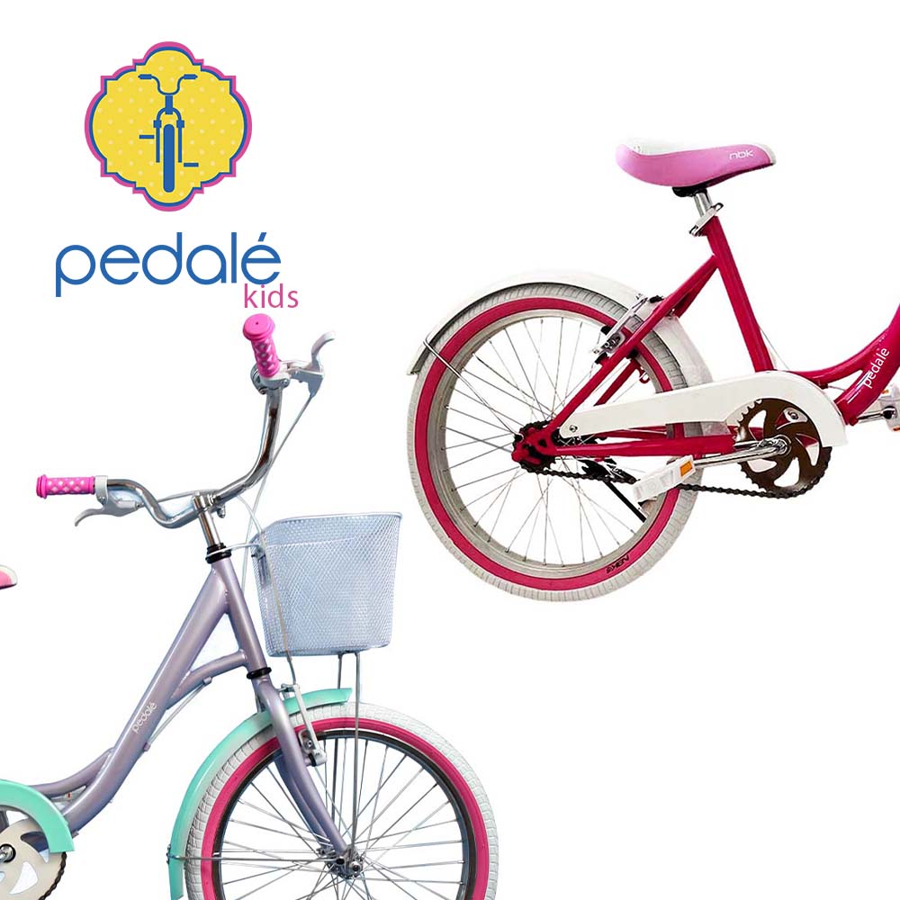 Bicicleta Para Niña Rodado 20 Infantil Pedalé Mod. BonBon Rosa