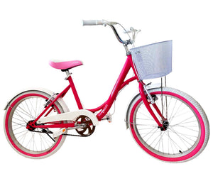 Bicicleta Para Niña Rodado 20 Rosa Infantil Pedalé Rosa