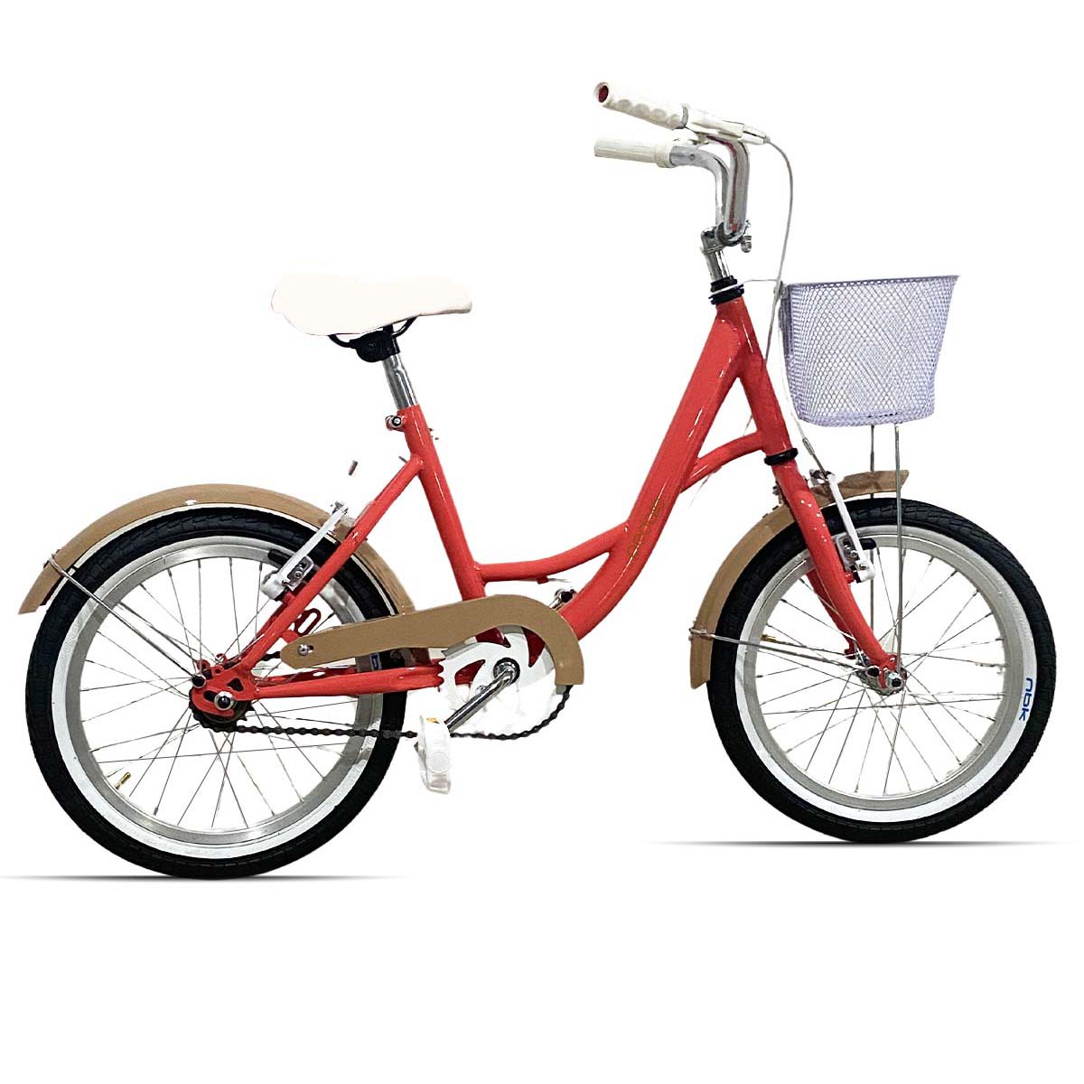 Bicicleta Infantil para Niña Rodado 16 Pedalé Bonbon Color Salmón