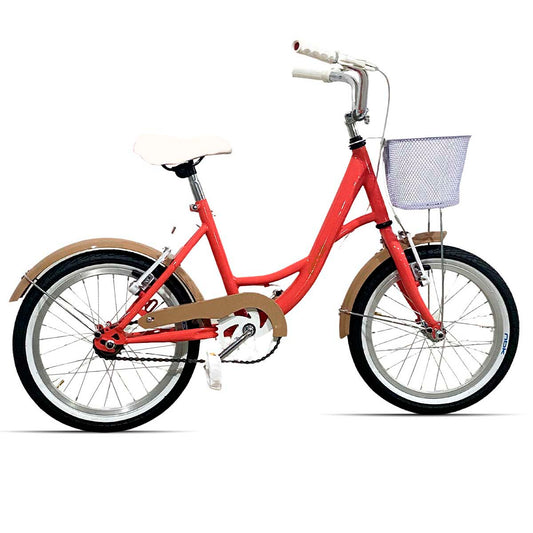 Bicicleta Infantil para Niña Rodado 20 Pedalé Color Salmón