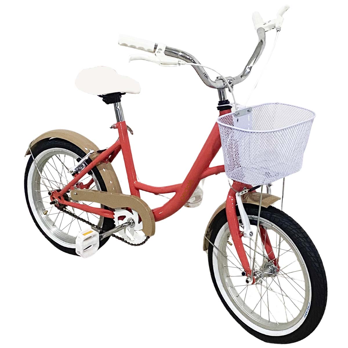 Bicicleta Para Niña Rodado 20 Infantil Pedalé Salmón