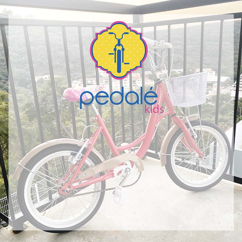 Bicicleta Para Niña Rodado 20 Infantil Pedalé Salmón