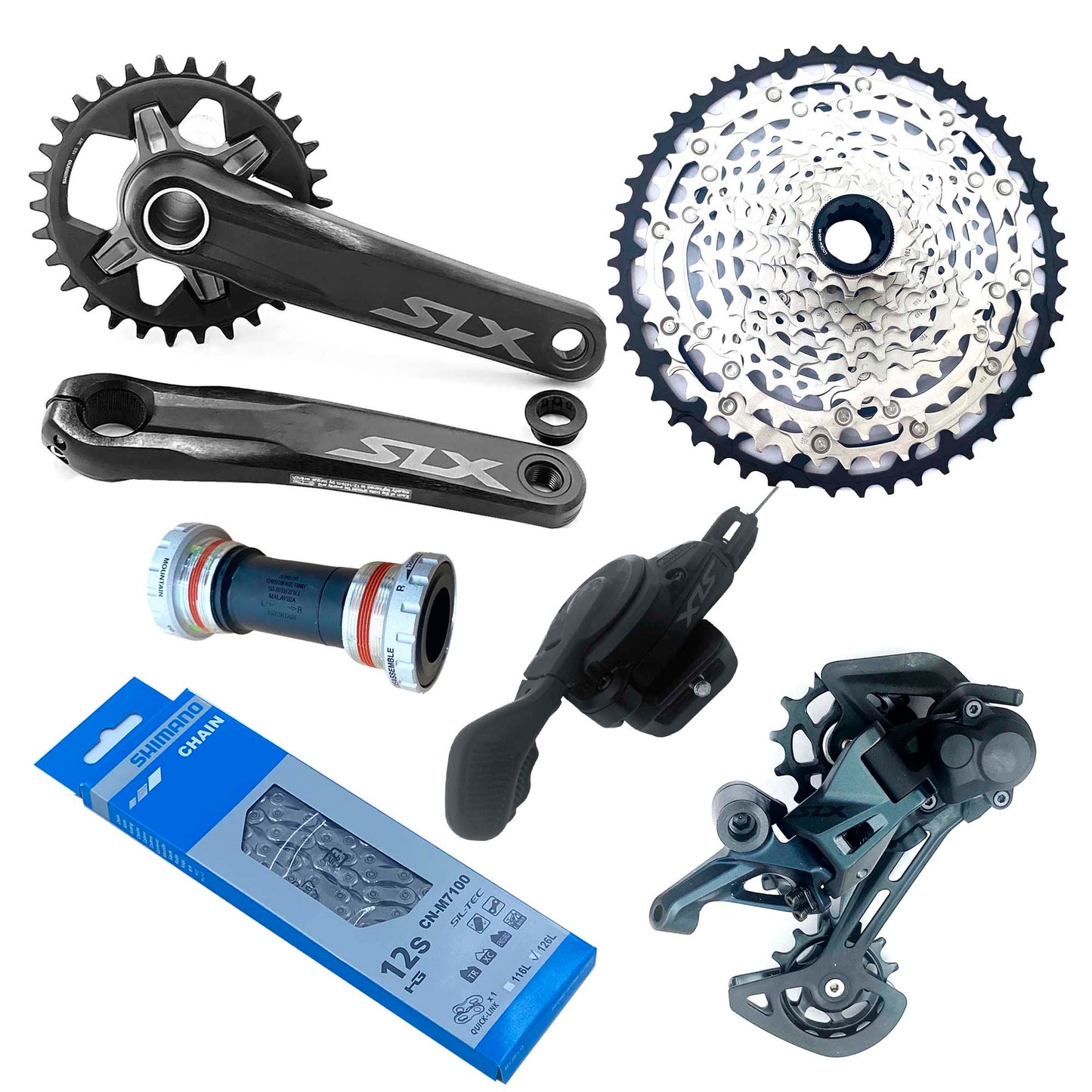 Transmisión Completa Grupo Shimano 1x12 Pasos Slx M7100