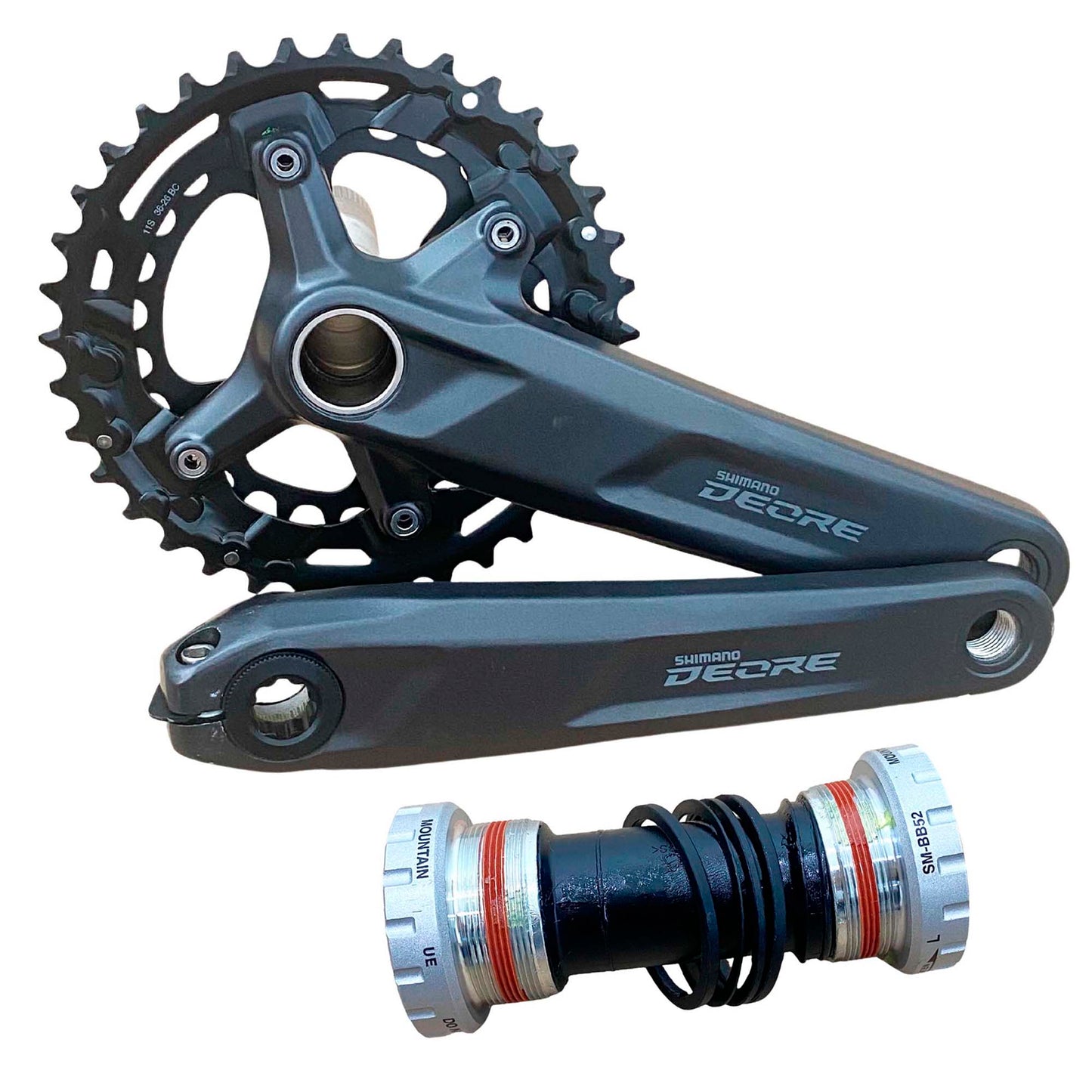 Multiplicación Doble Shimano Deore Fc-M5100 11 Pasos 26-36d y eje