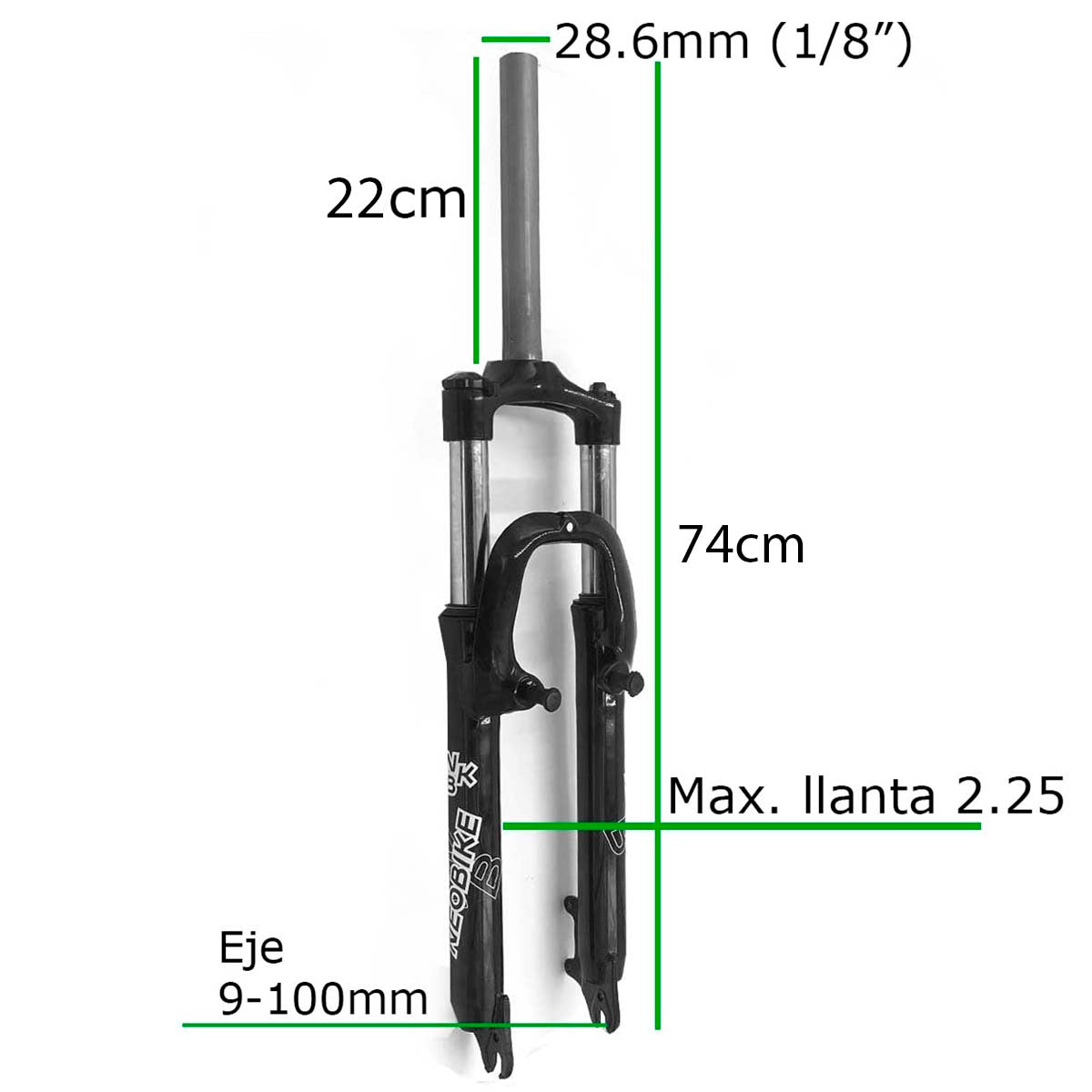 Suspensión Horquilla Nbk 27.5 Freno De Disco Y V Brake