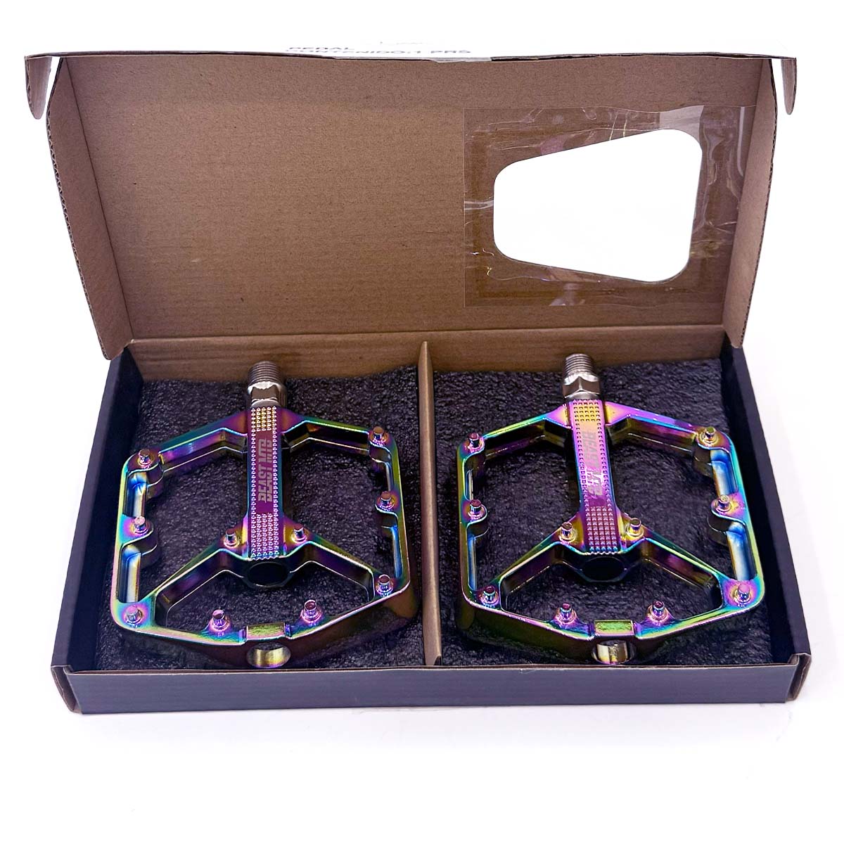 Pedales para bicicleta Beast Mtb Lynx Aluminio 9/16 tornasol
