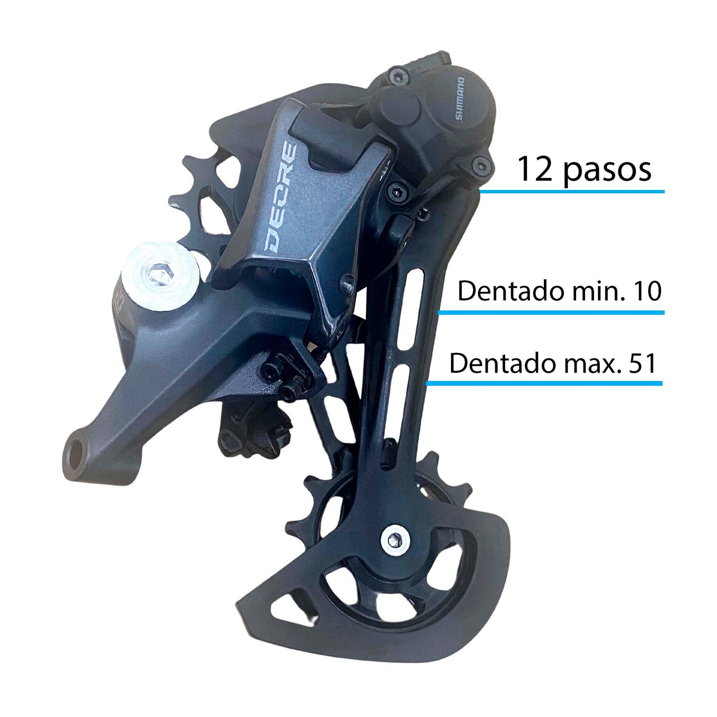 Cambio Trasero Desviador Shimano Deore Rd-m6100 12 Pasos