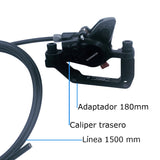 Frenos De Disco Hidráulicos para Bicicleta Shimano con rototes 160mm y Mazas center lock