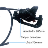 Frenos De Disco Hidráulicos para Bicicleta Shimano con rototes 160mm y Mazas center lock