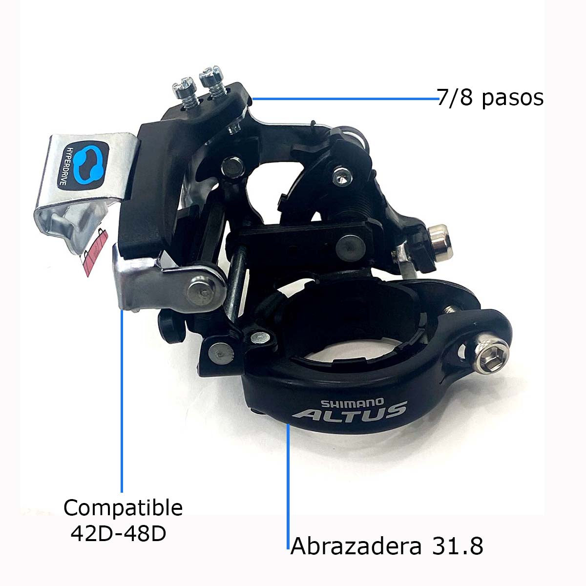 Desviador Delantero Shimano Altus Fd-M310 3 X 7-8 Velocidades