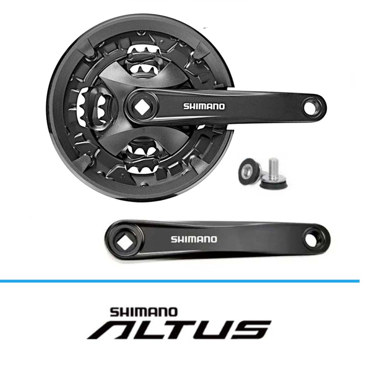 Multiplicacion Mtb Shimano Altus Fc-mt101 3 X 9 Pasos 22 40d